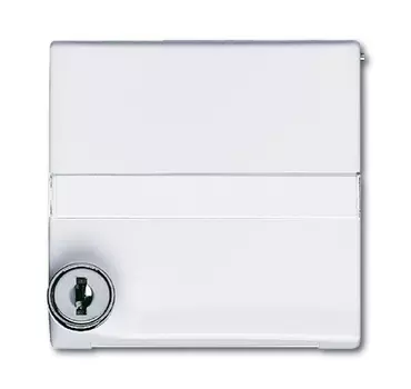 1710-0-1969 (2118 GKSLN-34), Плата промежуточная с крышкой для центральных плат серий Busch-Duro 2000 SI и Reflex SI, с индивидуальным зам., с полем для надписи, IP44, серия Allwetter 44, цвет альпийский белый, ABB