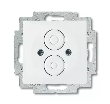 1710-0-3166 (1750-84), Плата центральная с суппортом для разъёмов BNC и TNC, цвет davos/альпийский белый, ABB