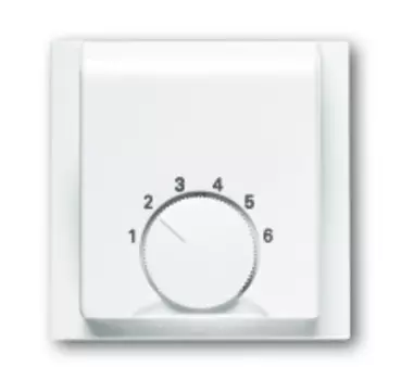 1710-0-3552 (1794-74), Плата центральная (накладка) для механизма терморегулятора (термостата) 1094 U, 1097 U, серия impuls, цвет альпийский белый, ABB