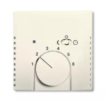 1710-0-3568 (1795-82), Плата центральная (накладка) для механизма терморегулятора (термостата) 1095 U, 1096 U, цвет savanne/слоновая кость, ABB