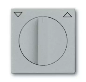 1710-0-3661 (1740-83), Плата центральная с поворотной ручкой, с маркировкой, для механизма выключателя жалюзи 2712/2713 U и 2722/2723 U, цвет серебристо-алюминиевый, ABB