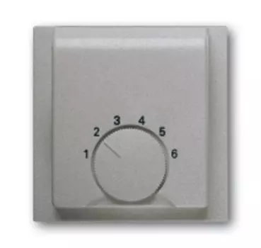 1710-0-3744 (1794-783), Плата центральная (накладка) для механизма терморегулятора (термостата) 1094 U, 1097 U, серия impuls, цвет серебристый металлик, ABB