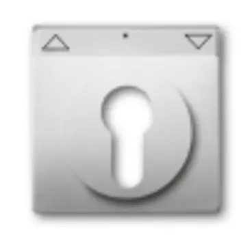 1710-0-3749 (1755 SL/PZ-866-101), Плата центральная (накладка) для механизма выключателя жалюзи с зам. 2712/2713 USL-101, 2722/2723 USL-101 и 2733 USL-101, с полем дл надписи, серия pur/сталь, ABB