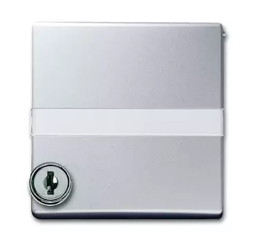 1710-0-3796 (2118 GKSLN-33), Плата промежуточная с крышкой для центральных плат серий Busch-Duro 2000 SI и Reflex SI, с индивидуальным зам., с полем для надписи, IP44, цвет серебристо-алюминиевый, ABB