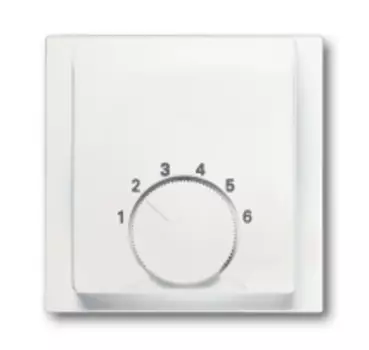 1710-0-3922 (1794-774), Плата центральная (накладка) для механизма терморегулятора (термостата) 1094 U, 1097 U, серия impuls, цвет белый бархат, ABB