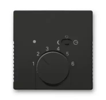 1710-0-3935 (1795-95-507), Плата центральная (накладка) для терморегулятора 1095 U/UF-507, 1096 U, серия Basic 55, цвет chateau-black, ABB