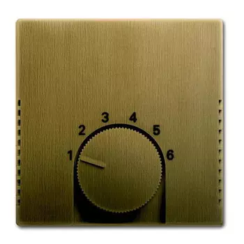 1710-0-4087 (1794-840-500), Плата центральная (накладка) для механизма терморегулятора (термостата) 1094 U, 1097 U, серия Династия, Латунь античная, ABB