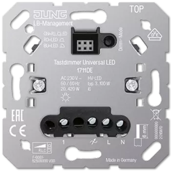 1711DE Клавишный LED диммер «универсальный» Jung