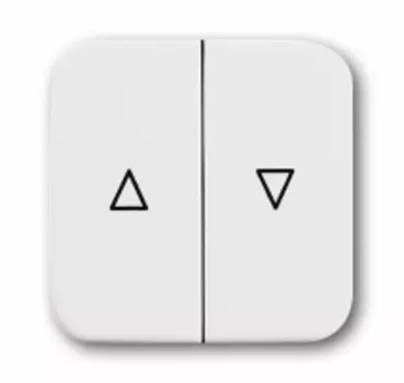 1713-0-0200 (2504-214-500), Клавиша для механизма выключателя жалюзи 2000/4 U и 2020/4 U, серия Reflex SI, цвет альпийский белый, ABB