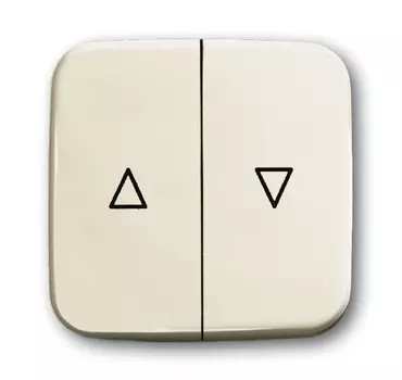 1713-0-0201 (2504-212-500), Клавиша для механизма выключателя жалюзи 2000/4 U и 2020/4 U, серия Busch-Duro 2000 SI, цвет слоновая кость, ABB