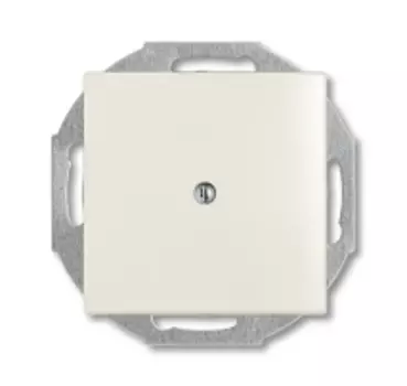 1715-0-0316 (2538-96-507), Заглушка с суппортом, серия Basic 55, цвет chalet-white, ABB