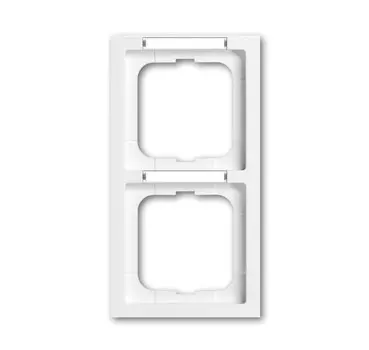 1722-184 NSK Рамка с полем для надписи и шильдиком Future Альпийский белый 2-постовая ABB