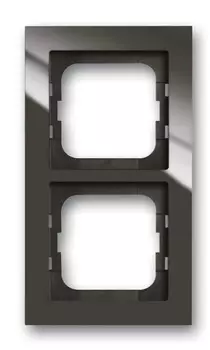 1722-295-500 Рамка Axcent Chateau-black 2-постовая ABB