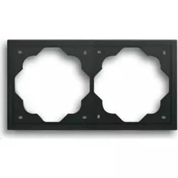 1722-775 Рамка Impuls Черный бархат 2-постовая ABB
