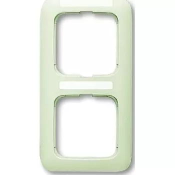 1722 NS-212 Рамка с полем для надписи Busch-Duro 2000 SL Слоновая кость 2-постовая ABB