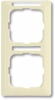 1722 NSKA-212 Рамка с полем для надписи Busch-Duro 2000 SL Слоновая кость 2-постовая ABB