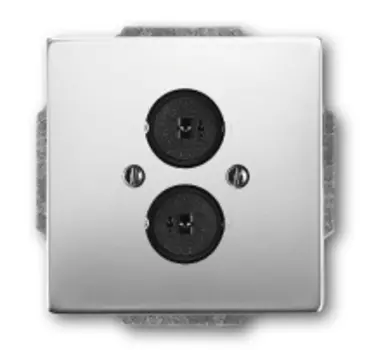 1723-0-0255 (1751-866), Плата центральная с суппортом с 2-мя разъёмами для громкоговорителя, серия pur/сталь, ABB