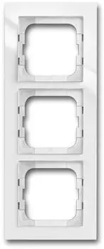 1723-284/11 Рамка для монтажа заподлицо Axcent Белый 3-постовая ABB