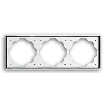 1723-726 Рамка Impuls Хром 3-постовая ABB