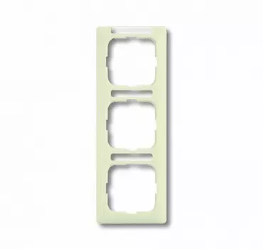 1723 NSKA-212 Рамка с полем для надписи Busch-Duro 2000 SL Слоновая кость 3-постовая ABB