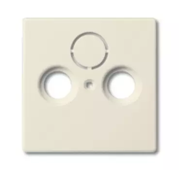 1724-0-2758 (1743-82), Накладка (центральная плата) для TV-R-SAT розетки, цвет savanne/слоновая кость, ABB