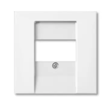 1724-0-4275 (2539-94-507), Плата центральная (накладка) для розеток громкоговорителя 0247, 0248, серия Basic 55, альпийский белый, ABB