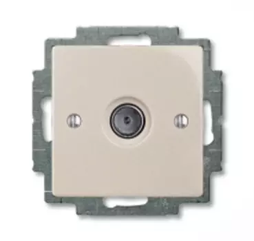 1724-0-4310 (1743-01-93-507), Механизм ТВ-розетки, одиночная (единственная), серия Basic 55, цвет шампань, ABB
