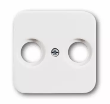 1724-0-4326 (2531-214-500), Плата центральная (накладка) для TV-FM розетки, серия Reflex SI, цвет альпийский белый, ABB