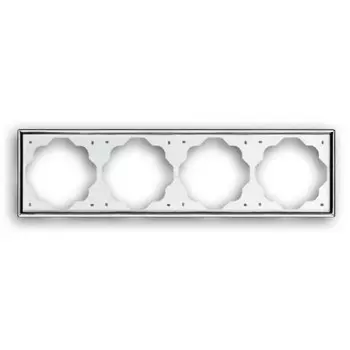 1724-726 Рамка Impuls Хром 4-постовая ABB