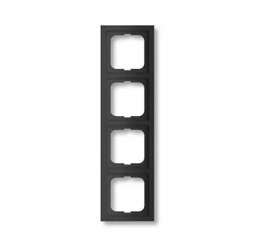 1724-885K Рамка Future Черный бархат 4-постовая ABB