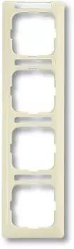 1724 NSKA-212 Рамка с полем для надписи Busch-Duro 2000 SL Слоновая кость 4-постовая ABB