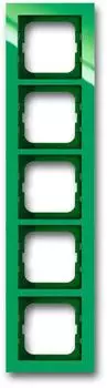 1725-286 Рамка Axcent Зеленый 5-постовая ABB