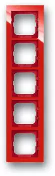 1725-287 Рамка Axcent Красный 5-постовая ABB