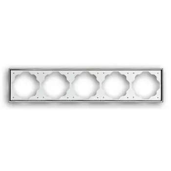 1725-726 Рамка Impuls Хром 5-постовая ABB