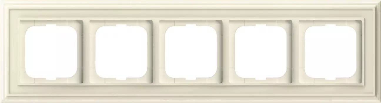 1725-832-500 Рамка Dynasty Слоновая кость 5-постовая ABB