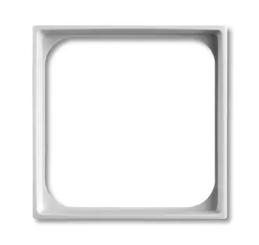 1726-0-0219 (1746-94-507), Плата центральная (промежуточное кольцо), для ТК с 50х50 мм (AMP, Brand-Rex, Rutenbeck, BTR etc.), серия Basic 55, альпийский белый, ABB