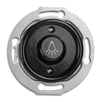173055 Кнопка "Свет" Bakelite 10A, AC 250V Bakelite центральная вставка и кнопка с символом "Свет". THPG