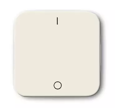 1731-0-0330 (2502-212-500), Клавиша для механизмов 2-х и 3-х полюсных выключателей, с маркировкой "I/O", серия Busch-Duro 2000 SI, цвет слоновая кость, ABB