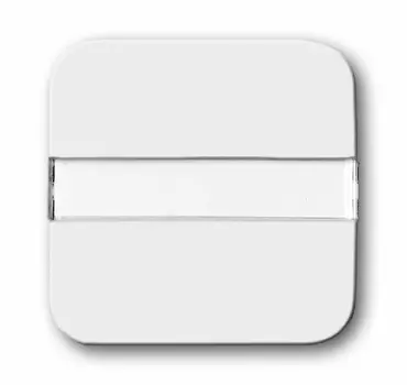 1731-0-0520 (2506 N-214), Клавиша для механизма 1-клавишного выключателя/переключателя/кнопки, с полем для надписи, серия Reflex SI, цвет альпийский белый, ABB