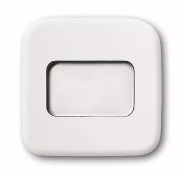 1731-0-0751 (2510 N-214), Клавиша для механизма 1-клавишного выключателя/переключателя/кнопки с подсвечивающимся полем для надписи, серия Reflex SI, цвет альпийский белый, ABB