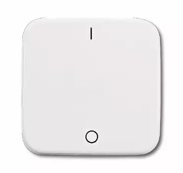 1731-0-0884 (2502-214), Клавиша для механизмов 2-х и 3-х полюсных выключателей, с маркировкой "I/O", серия Reflex SI, цвет альпийский белый, ABB