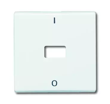 1731-0-1809 (2108-32), Клавиша для механизма 1-клавишного выключателя/переключателя/кнопки, с окном для линзы, с маркировкой "I/O" (IP44), серия Allwetter 44, цвет слоновая кость, ABB