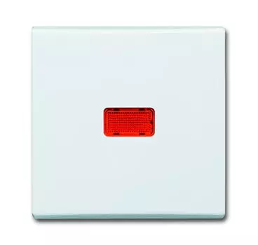 1731-0-1833 (2107-32), Клавиша для механизма 1-клавишного выключателя/переключателя/кнопки, с красной линзой (IP44), серия Allwetter 44, цвет слоновая кост, ABB