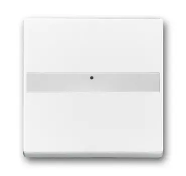 1731-0-1877 (1764 NLI-84), Клавиша с полем для надписи, со световодом, для выключателей/переключателей/кнопок, цвет davos/альпийский белый, ABB