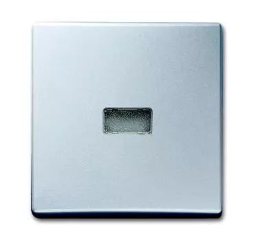 1731-0-1965 (2107-33), Клавиша для механизма 1-клавишного выключателя/переключателя/кнопки, с красной линзой (IP44), серия Allwetter 44, цвет серебристо-алюминиевый, ABB