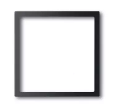 1731-0-1983 (1716-775), Плата центральная (накладка) для механизма светоиндикатора 2062 U, серия impuls, цвет чёрный бархат, ABB