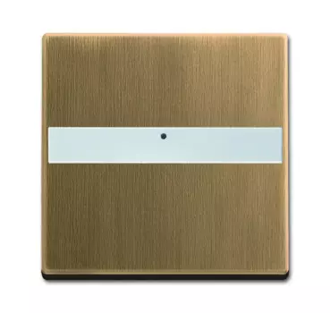 1731-0-2024 (1764 NLI-840-500), Клавиша с полем для надписи, со световодом, для выключателей/переключателей/кнопок, серия Династия, Латунь античная, ABB