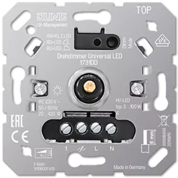 1731DD Роторный диммер универсальный LED Jung