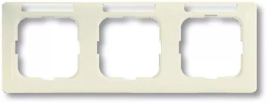 1733 NSKA-212 Рамка с полем для надписи Busch-Duro 2000 SL Слоновая кость 3-постовая ABB