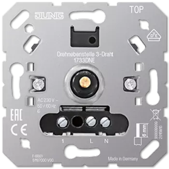 1733DNE Роторная спутниковая вставка 3-проводная Jung